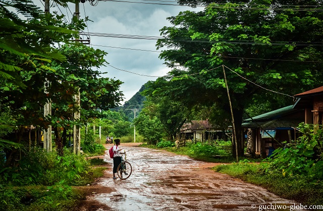 雨季のパアン郊外（2017年8月）